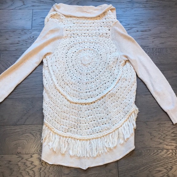 SOLD - Fringe Anthropologie Cardigan - Picture 3 of 8
